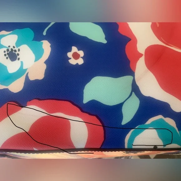 kate spade Jules Newbury Lane Cherry Floral Printed Vinyl Tote **NEW WITH TAGS** - Picture 12 of 12